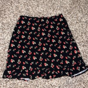 Abercrombie & Fitch Cherry Lined Mini Skirt